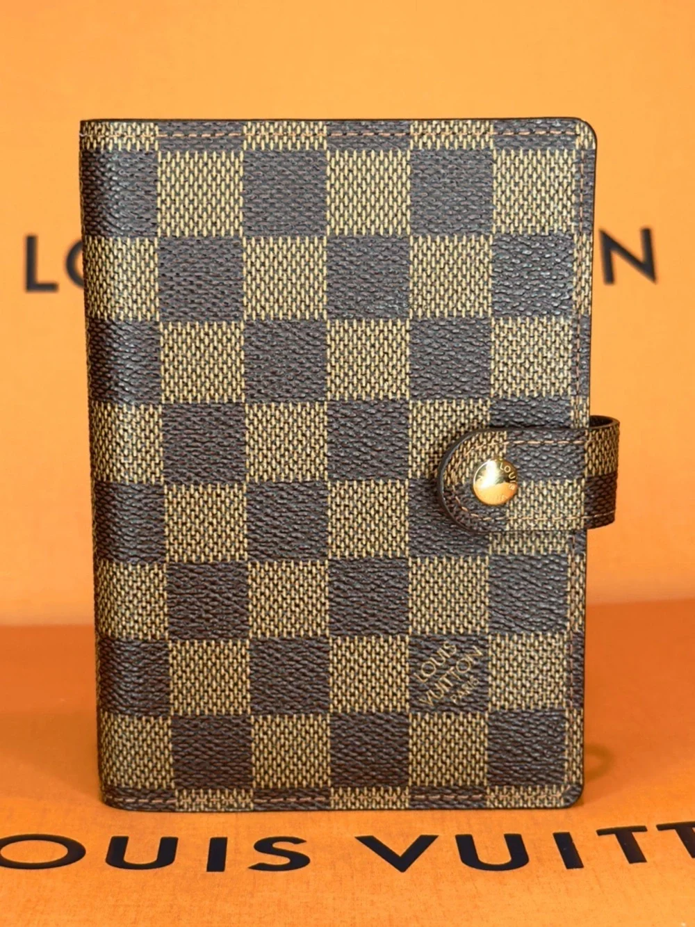 Louis Vuitton PM Agenda Damier Ebene Planner Organizer Notebook Cover Wallet
